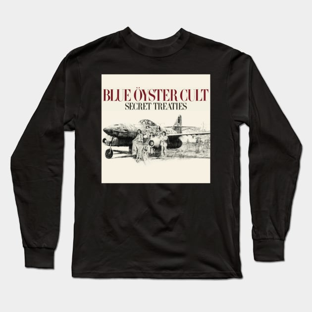 Blue Öyster Cult Secret Treaties Long Sleeve T-Shirt by szymkowski